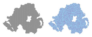Nokta Kuzey İrlanda harita soyutlamalar