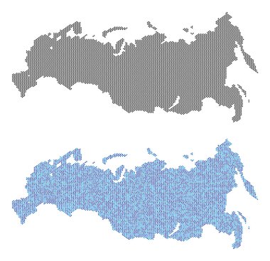 Piksel Rusya harita soyutlamalar