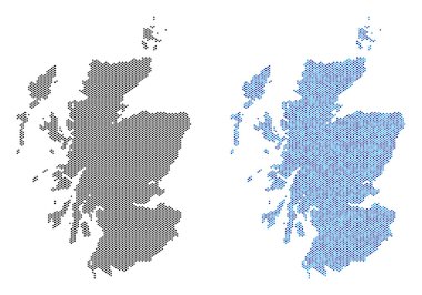 Nokta İskoçya harita soyutlamalar