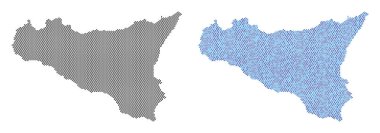 Nokta Sicilia harita soyutlamalar