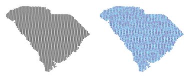 Nokta Güney Carolina eyalet harita soyutlamalar