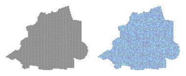 Noktalı Vatikan harita soyutlamalar