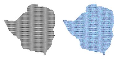 Piksel Zimbabve harita soyutlamalar