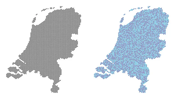 Noktalı Hollanda harita soyutlamalar