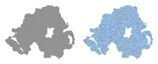 Nokta Kuzey İrlanda harita soyutlamalar