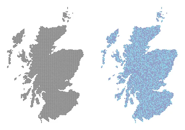 Nokta İskoçya harita soyutlamalar