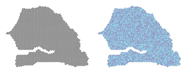 Piksel Senegal harita soyutlamalar
