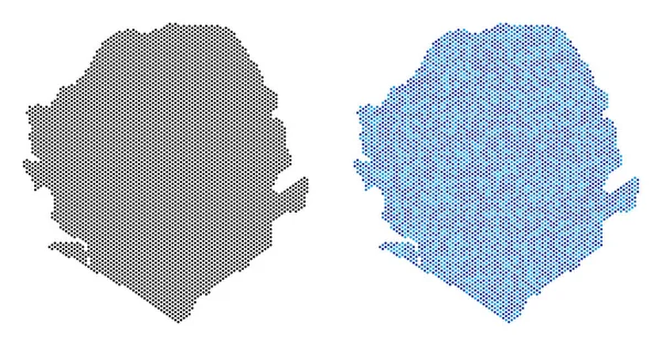 Nokta Sierra Leone harita soyutlamalar
