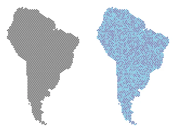 Güney Amerika harita soyutlamalar noktalı