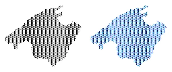 Piksel İspanya Mallorca ada harita soyutlamalar