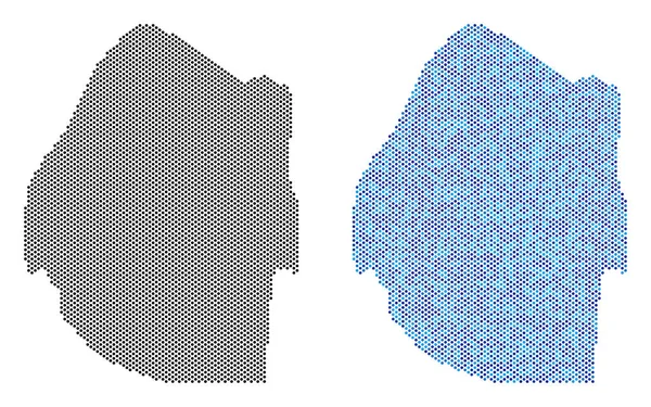Piksel Svaziland Haritası soyutlamalar