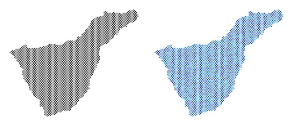 Nokta Tenerife İspanya ada harita soyutlamalar