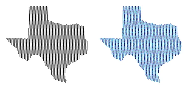 Dot texas map abstraktionen — Stockvektor