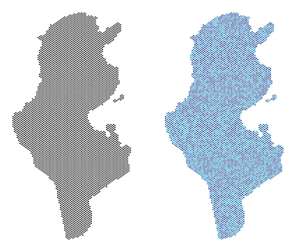 Piksel Tunus harita soyutlamalar