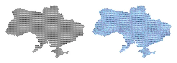 Карта пунктирною України з Криму абстракції — стоковий вектор