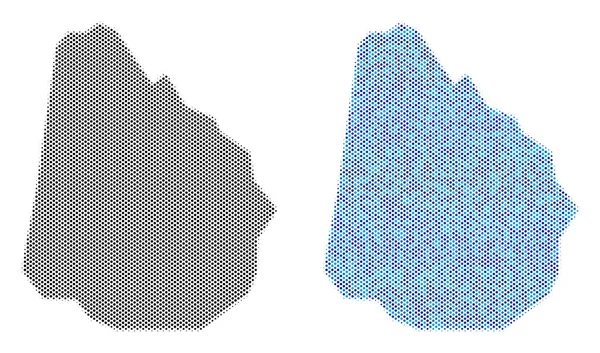 Noktalı Uruguay harita soyutlamalar
