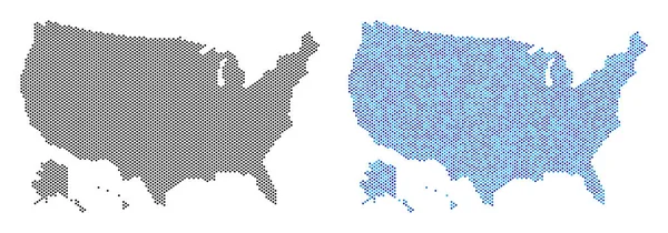 Nokta Usa Alaska harita soyut ile
