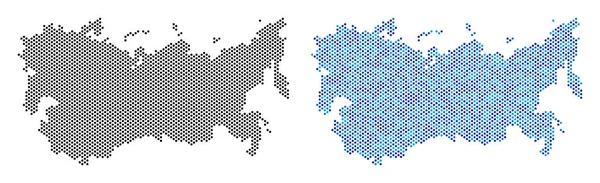 Dot ussr map abstraktionen — Stockvektor