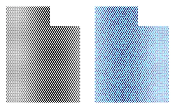 Noktalı Utah State harita soyutlamalar