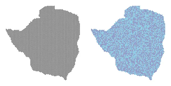 Piksel Zimbabve harita soyutlamalar