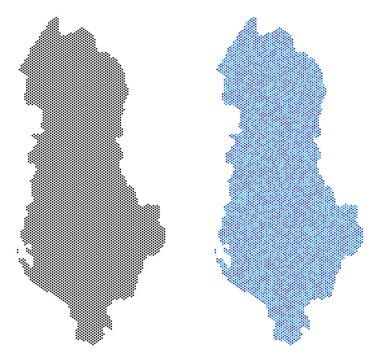 Nokta Arnavutluk harita soyutlamalar