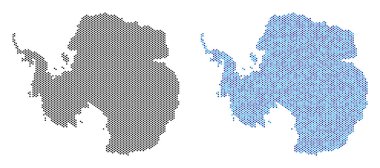 Piksel Antarktika harita soyutlamalar