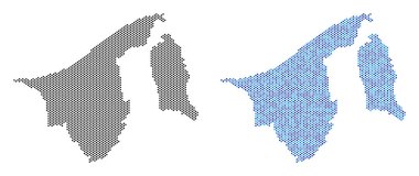 Piksel Brunei harita soyutlamalar