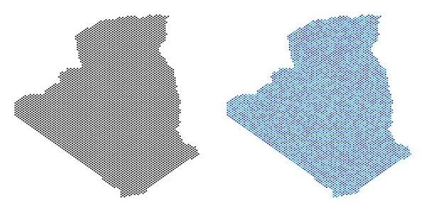 Noktalı Cezayir harita soyutlamalar