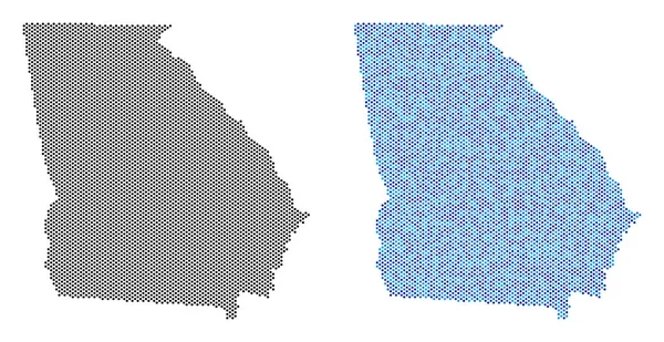 Nokta Amerikan devlet Gürcistan harita soyutlamalar