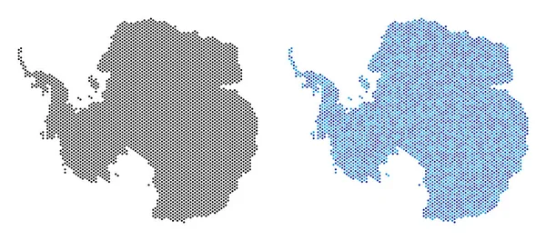 Pixel Antartide Mappa Astrazioni — Vettoriale Stock