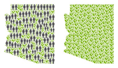Demografi ve plantasyon Arizona Devlet harita