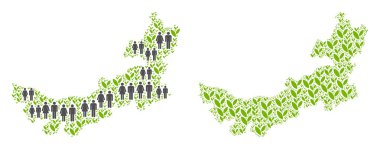 Demografi ve plantasyon Çin İç Moğolistan haritası
