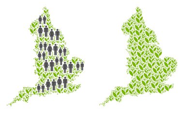 İnsanlar ve doğa İngiltere harita