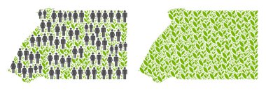 Nüfus ve plantasyon Ekvator Ginesi harita