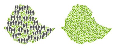 Demografi ve Flora Etiyopya Haritası