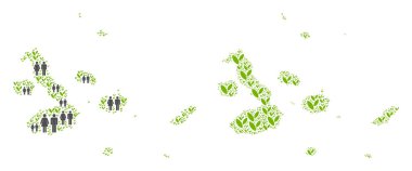 Nüfus ve tarım Galapagos Adaları Haritası