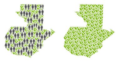 Nüfus ve Flora Guatemala Haritası