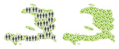 Nüfus ve Flora Haiti Haritası