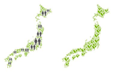 İnsanlar ve çevre Japonya Haritası