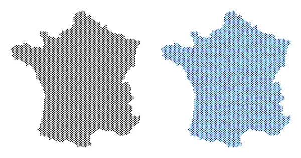Noktalı Fransa harita soyutlamalar