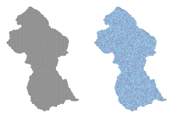 Nokta Guyana Haritası soyutlamalar