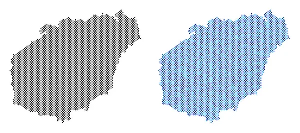 Piksel Hainan Adası harita soyutlamalar