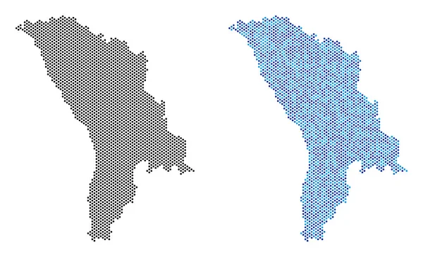 Piksel Moldova harita soyutlamalar