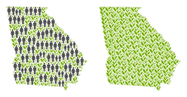 Demografi ve çevre Amerikan devlet Gürcistan Haritası