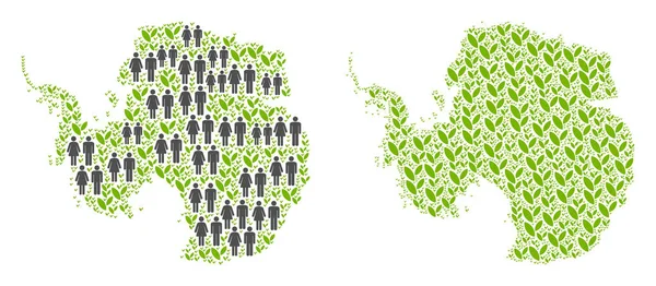 Demografi ve tarım Antarktika Haritası