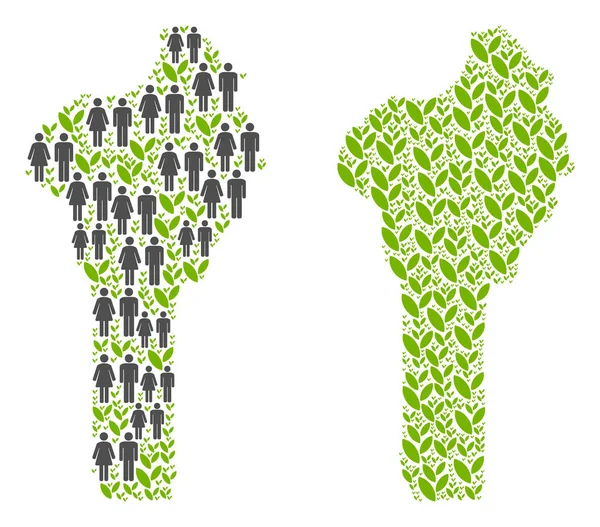 Nüfus ve Flora Benin Haritası