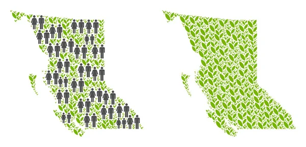 İnsanlar ve doğa British Columbia eyaletinde harita