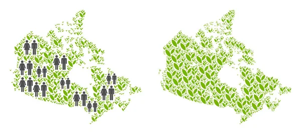 İnsanlar ve çevre Kanada haritası