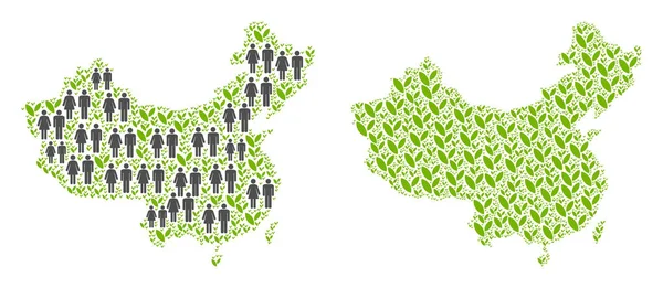 İnsanlar ve doğa Çin Haritası