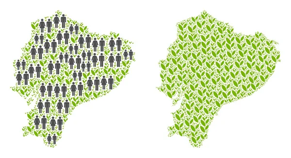 İnsanlar ve tarım Ekvador Haritası